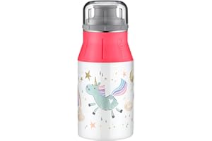 ‎ALFI alfi KIDS BOTTLE 400ml, rainbow, Kindertrinkflasche aus Edelstahl, absolut dicht mit Drehverschluss, leicht und robuste Flasche, für Kohlensäure, ohne Fingerabdrücke, BPA-frei