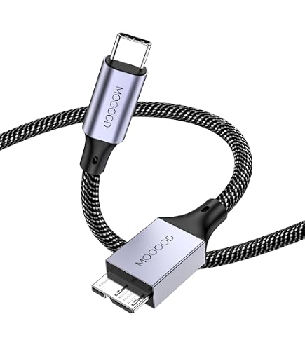 Cavo Micro USB 2.0 1.5m Per Hard Disk Esterno Western Digital My Passport