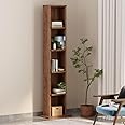 Wakefit Book Shelf for Home | 1 Year Warranty | Book Shelf for Home Library, Book Shelf, Book Shelf for Wall, Book Stand, Engineered Wood, 5 Shelves - Dylan (Brown)