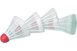 ‎SUNFLEX sunflex Lion Federbälle weiß, 4er Packung Kunststoff, Beutel/Card