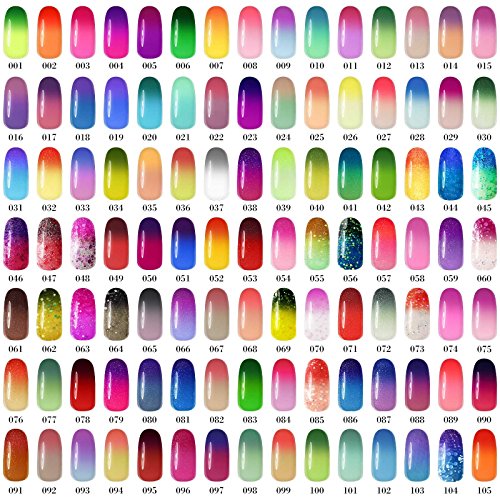 Gellen Thermo Nagellack auflösbarer Gel Nagellack UV Gel Farbwechsel 7.5ml 149 - 2