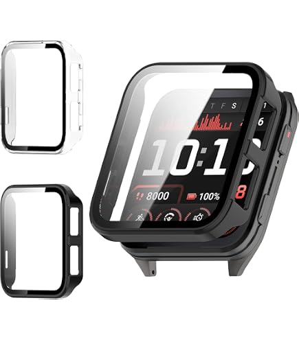 Coque De Protection Complète + Film Trempé Pour Garmin Venu X1 - Protection Anti-choc - Noire