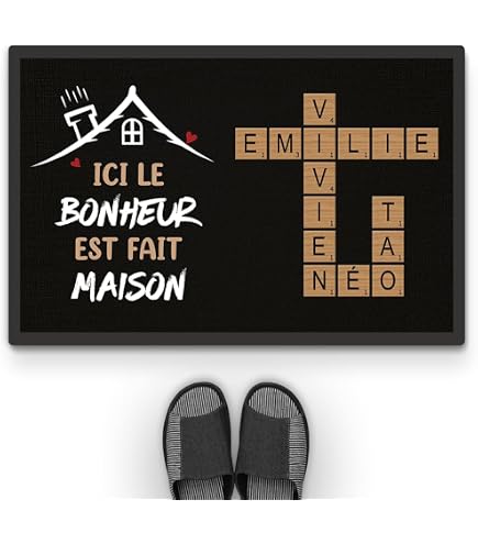Tableau Personnalisé Famille Tapis Prière Personnalisé Prénom Violet - Mon Cadeau Personnalisé Tapis Personnalisé