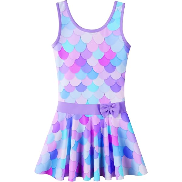 ZNYUNE Maillot De Bain 2 Pièces Fille Imprimé Classique - Rayures Roses Pour 3-10 Ans