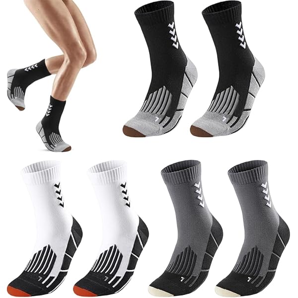 Calzini Da Corsa Donna Anti-Vesciche - 3 Paia Sportive Alla Caviglia, Imbottiti E Traspiranti, Taglia UK 4-7 - Foto 5