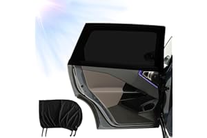 NOYVYDS Pare Soleil Voiture Bébé,2 Pièces Chaussettes Pare-Soleil Voiture pour Vitres Arrières,Extrêmement élastique,Bloquer Les Rayons UV,Anti Moustiquaire,Universelle pour Plupart des Voitures