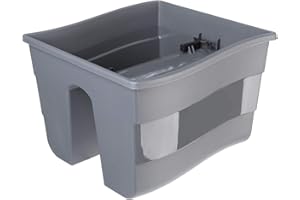 KADAX Pot de fleurs de balcon avec poignée réglable double face 30 x 28 x 20 cm 30 cm anthracite