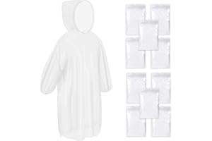 KYRILALI Regenponcho mit Kapuze Kordelzug Kapuze, Wasserdicht Einweg Regenjacken für Konzert, Wandern, Outdoor Festivals, Radfahren, Camping