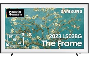 Samsung QLED 4K The Frame 55 Zoll Fernseher (GQ55LS03BGUXZG, Deutsches Modell), mattes Display, austauschbare Rahmen, Art Mod