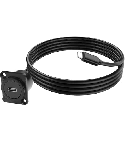 USB-C 3.0 Panel-Anschluss – Buchse Zu Buchse, 5 Gbps, PD 60W, Für Möbel/Auto/Wohnmobil, 30 Cm Kabel