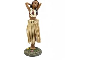 JHXHHTHONGTONG Hawaiianische Tanzfigur Armaturenbrett-Ornamente, Hawaii Hula Girl Posing, Auto Dashboard Spielzeug, Hawaiianische Armaturenbrett-Puppe, HulaTänzerin Figurine Dekoration Für Auto, Schreibtisch, Büro