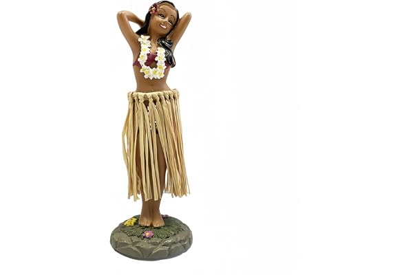 Hawaiian Hula Dashboard Doll, Figurine Poupée de Tableau de Bord Hawaïenne, Ornement De Voiture Hawaïenne Hula Doll, Décoration de Danseuse Hawaïenne, Décoration De Tableau De Bord De Voiture