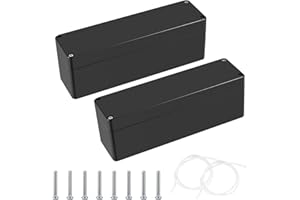 QIWUHAI Elektronik Anschlussdose, Abzweigdosen wasserdichte IP65, Verteilerdose Aufputz, Aufputzdose, Electronic Projekt Box, Anschlusskasten Gehäuse Kunststoff (Schwarz, 160x45x55mm)