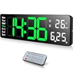Fuloon Wanduhr Digitale 13 Zoll, LED Digitaluhr Wand Groß, Digital Uhr Wanduhr mit Fernbedienung, Timing- und Countdown, Datum, Woche, Temperatur, für Schlafzimmer Wohnzimmer Büro Fuloon Wanduhr Digitale 13 Zoll, LED Digitaluhr Wand Groß, Digital Uhr Wanduhr mit Fernbedienung, Timing- und Countdown, Datum, Woche, Temperatur, für Schlafzimmer Wohnzimmer Büro