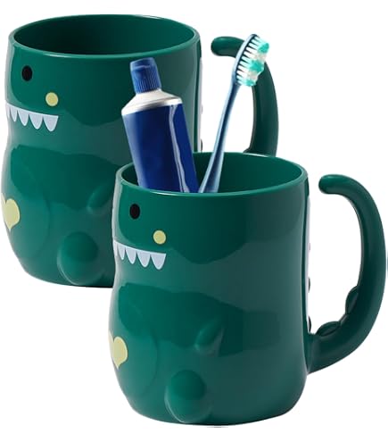 Lot De 4 Gobelets Salle De Bain Avec Smiley - 300 Ml - Incassables, Coloris Assortis - Support Brosse à Dents - 12