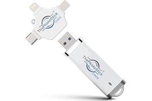 ThePhotoStick Omni 64GB USB Flash Drive & Memory Stick - Photo & Video Backup for iPhone, Android, Mac & PC - Multiport Connection for Easy Storage and Transfer of Files