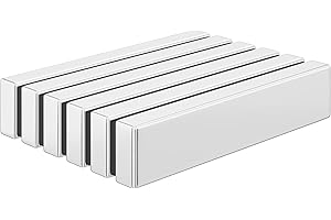 Realth Imanes de Neodimio rectangulares Imanes para Pizarra Extremadamente potentes almacén Oficina Proyecto de Ciencia construcción enseñanza Ducha Puerta y Manualidades Paquete de 6 (MC721)