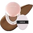 TIRTIR Mask All-Cover Cushion Foundation, Full coverage, Skin fit, Satin Glow Finish, Korean Cushion Foundation #43N DEEP COCOA, 4.5g