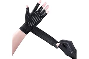 Kotkiddy® Rękawiczki z chorobą zwyrodnieniową stawów, rękawiczki bez palców, dla łagodzenia bólu i ciepła, rękawice kompresyjne pomagają odzyskać od swelling and joint L