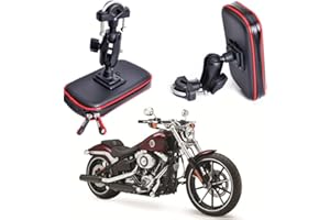 Cheeroyal - Support de téléphone étanche pour moto et vélo - Support universel pour Samsung S7, S8, S9, iPhone 6, 6S, 6 Plus, 7, 7 et 8 Plus, LG et HTC