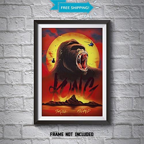 King Kong Poster - Skull Island Wall Art Print - Movie posters - Wall Decor for the home - 3 for 2 on all Art Prints and Wall Decals