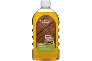 Barrettine Teak Oil for Garden Furniture, Premium-grade Wood Sealer, Easy to Apply Decking Oil for Protective Finish in Wooden Furniture, 500 ml