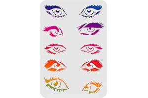 FINGERINSPIRE - Plantillas de plástico reutilizables para pintura sobre madera, suelo, pared y tela, 29,7 x 21 cm