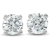 Orovi Ohrringe Aus 9Kt Gold Mit 14 Diamanten – Pavé-Setting, Handgefertigt, Allergenfrei (5,5 Mm)