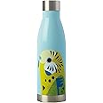 Maxwell & Williams JR0010 Pete Cromer Insulated Water Bottle, Budgerigar Design, BPA Free Stainless Steel, 500 ml