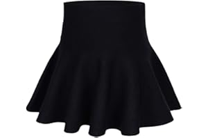 CZIMOO Ragazze Vestito Gonna a Pieghe Bambini Casual Vita Alta A-Linea Gonna Skater per 1-12 Anni