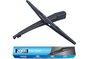 ZOFFI Essuie-glace arrière + bras d'essuie-glace arrière remplacement pour KIA Sportage 2004-2016, balais d'essuie-glace Hiten avec balais d'essuie-glace en caoutchouc naturel