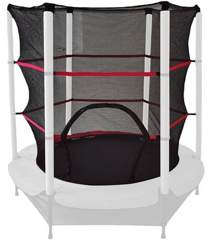 Filet De Remplacement Trampoline 120 à 488cm Avec Fermetures Éclair - Résistant UV Pour Sécurité Enfants