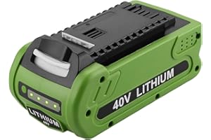 Energup Batería de repuesto de iones de litio de 40 V y 2500 mAh, sustituye a baterías para herramientas GreenWorks 40 V G-MAX 29252 20202 22262 25312 25322 20642 22272 27062 21242 (no para Gen 1)