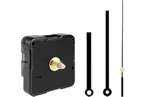 VULCYXA Mecanismo Reloj de Pared, UTS Quartz Clock Movement, Maquinaria Reloj Pared 16mm, Movimiento de Reloj con Manecillas para DIY, Reparación y Creación de Relojes en Casa, Oficina y Tienda