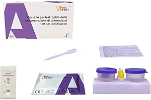 ALLTEST Test Rapido della Concentrazione di Spermatozoi (Sperma) | Test per Autodiagnoisi a casa della Fertilità Maschile - Sperm Test | Misura il Livello di Concentrazione degli Spermatozoi