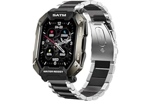 Blueshaweu Armband Kompatibel mit XINGHESF Smartwatch, Classic Edelstahl Uhrenarmband für XINGHESF C20/ Slothcloud C20 Smartwatch