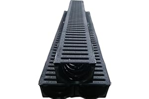 SHMOX Plastic Drainage Channel Pack 1m Lengths (Pack of 3)