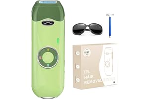 Haarlosy Épilateur Lumière Pulsée, 4 Modes [Flash Extrême] pour Épilation Laser Définitive des Aisselles/Maillot/Corps, Épilateur IPL pour des Résultats Visibles en 6 Semaines-Cadeau de Saint-Vert