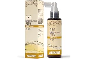 Aessere Oro Colloidale Plus Spray, 20 Ppm, 100 ml