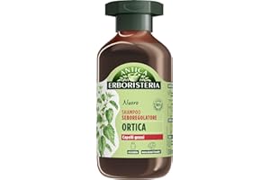 Antica Erboristeria - Shampoo Seboregolatore all'Ortica per Capelli Grassi, Formula Vegan senza Siliconi e Coloranti - 250ml