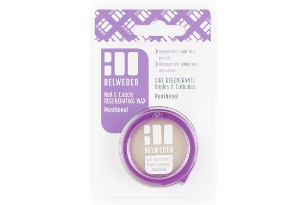BELWEDER - Cire Régénérante pour Ongles et Cuticules au Panthénol 5,5ml - Soin Ongles Abîmés - Stimule la Régénération après Faux-Ongles - Soin des Ongles pour Femmes - Renforce et Répare