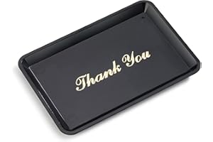 NEW STAR FOODSERVICE New Star 26917 Tip Tray Restaurant Guest Check Bill Holder, 4.5 by 6.5-Inch, Black with Gold Imprint, Set of 12