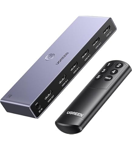 Switch HDMI 4K@120Hz 8K@60Hz 4-in-1 Out - Con Telecomando, Supporta ARC, CEC, Per PS5 E Xbox - Foto 2