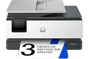 HP OfficeJet Pro 8122e, Impresora multifunción Profesional de Tinta A4 a Color, Copia, Escáner, Mobile Fax, Wi-Fi, Impresión a Doble Cara automática, 3 Meses de impresión Instant Ink, Gris