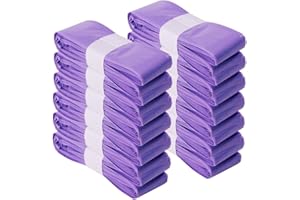 WDKXCN Nappy Bin Refill, 12 Nappy Disposal Bags, Antibacterial Nappy Bags, Diaper Pail Refill Bag, Baby Diaper Bin Liner Pails Compatible with Tommee Tippee, Angelcare, Simplee Sangenic, Purple