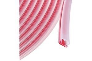 ZSREDHONG 10M Guarnizioni per Porta, Autoadesivo Impermeabile Nastro, Porte e Finestre in TPE Gomma Sigillante per le Fessure 10mm * 6mm Transparente