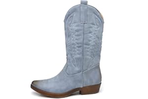 IF Fashion Stivali Stivaletti Texani Cowboy Western Scarpe da Donna Punta Camperos Etnici C19004-4