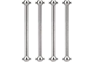 DILWE RC Car Drive Shafts, 4 Pcs Metal Dog Bone Drive Shafts for 1/18 RC Car Accessory