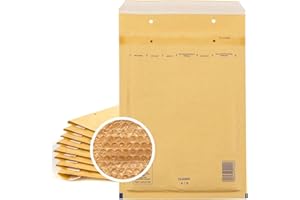 ENOLENIA Pack of 20 Bubble Mailing Envelopes Self-Adhesive 4/D - Suitable for DIN A5 and DIN C5 - Recycled 180 x 265 mm Tear-Resistant