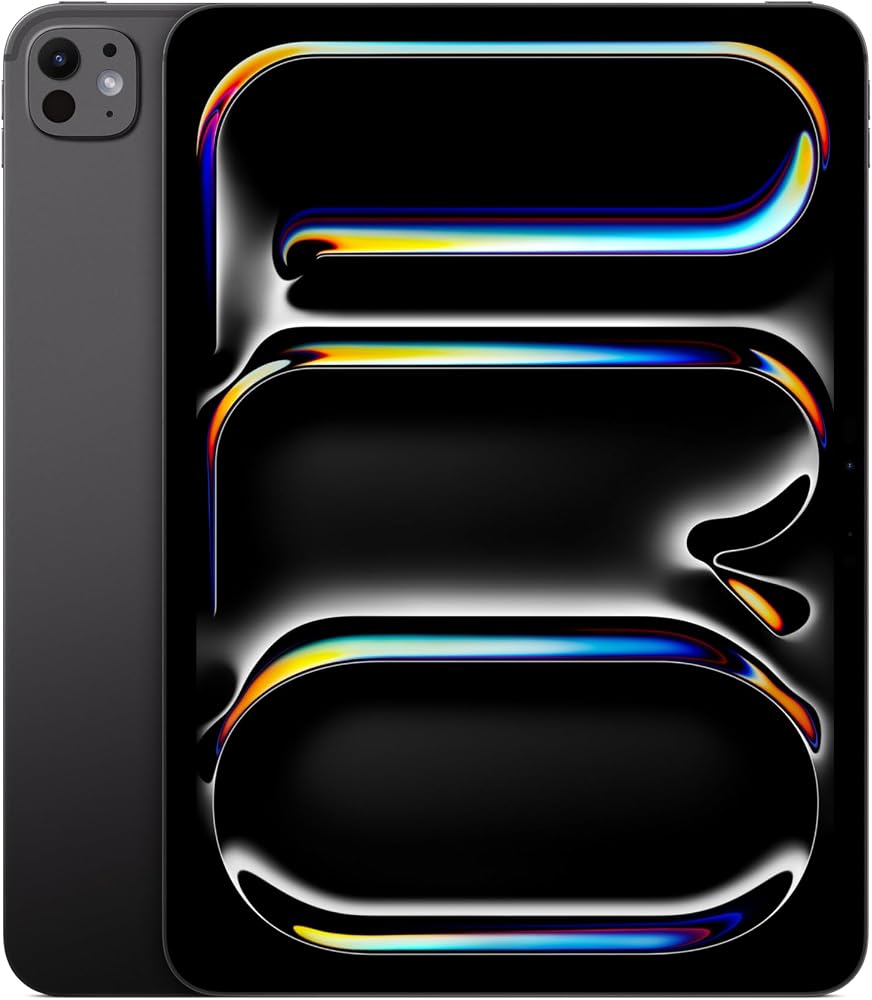 Apple iPad Pro (M5): 11 inç Ultra Retina XDR Ekran, 512 GB, 12 MP Ön/Arka Kamera, LiDAR Tarayıcısı, Wi-Fi, Face ID, Tüm Gün Süren Pil Ömrü, Standart cam — Uzay Siyahı